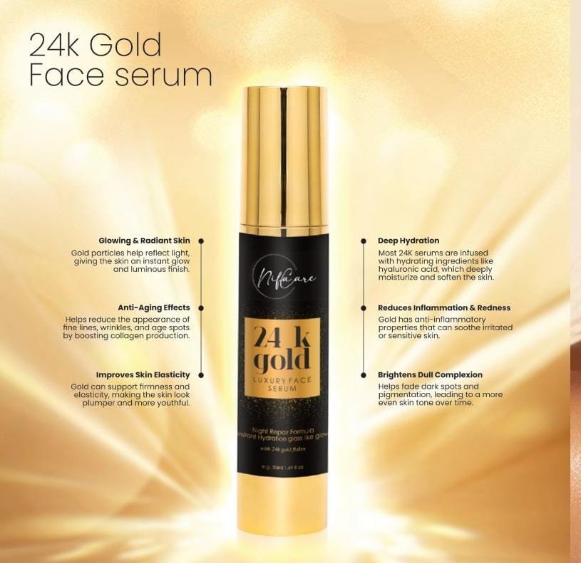 24k gold face serum
